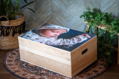 geboortekist foto tekst