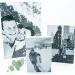 foto op hout rechthoek