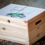 geboortekist met geboortekaartje