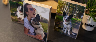 Fotoblokken foto op hout